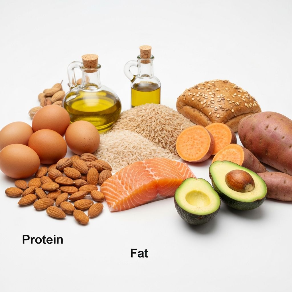 Fehérjék, szénhidrátok és zsírok forrásai